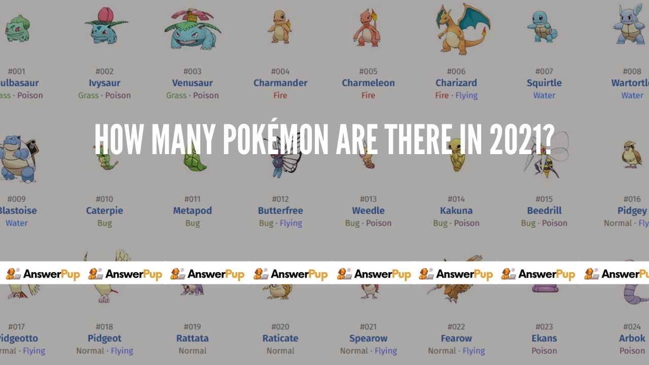 How many Pokémon are there in 2021?